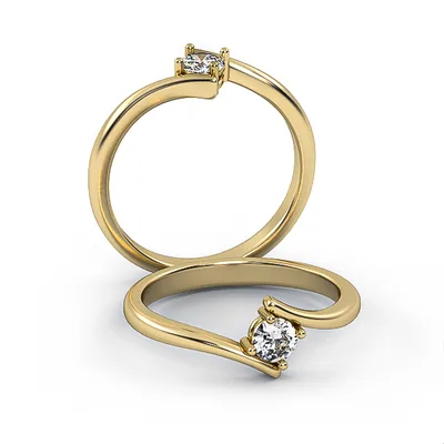Engagement Ring//Diamond Band//Wedding Ring//White Gold//Rose gold//ER1