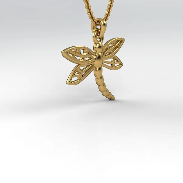 Gold Dragonfly Pendant Model DP51 · 6