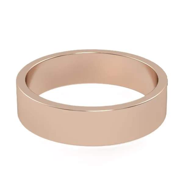 Gold Ring // Wedding Ring // White gold // Roz gold // For men // For women // Model WR6 · 3