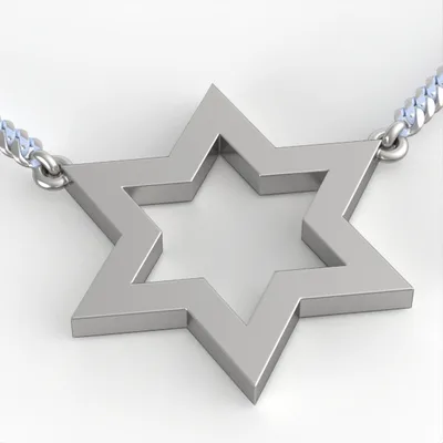 Star of David//Gold Pendant//birthday present//gift for women//for men//Model DP25