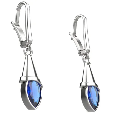 Gold earriings//blue topaz earrings//gemstone jewelry//gift for women//EAG32