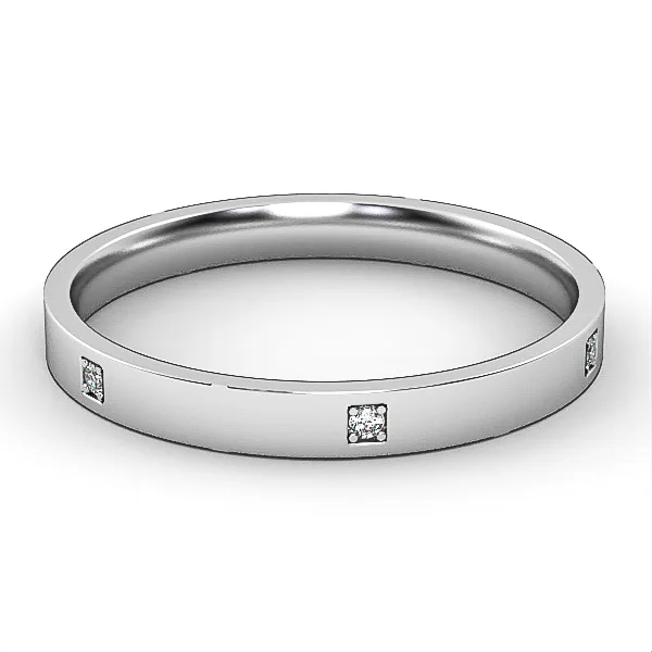 Diamond Wedding Ring///Gold wedding ring//CVD diamond//Gift for woman/Comfort Fit///WR39 · 1
