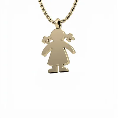 Gold Pendant in White and Rose Gold, Elegant Jewelry Accessory for Everyday Wear, Perfect Present for Anniversary or Birthday Gift. DP44