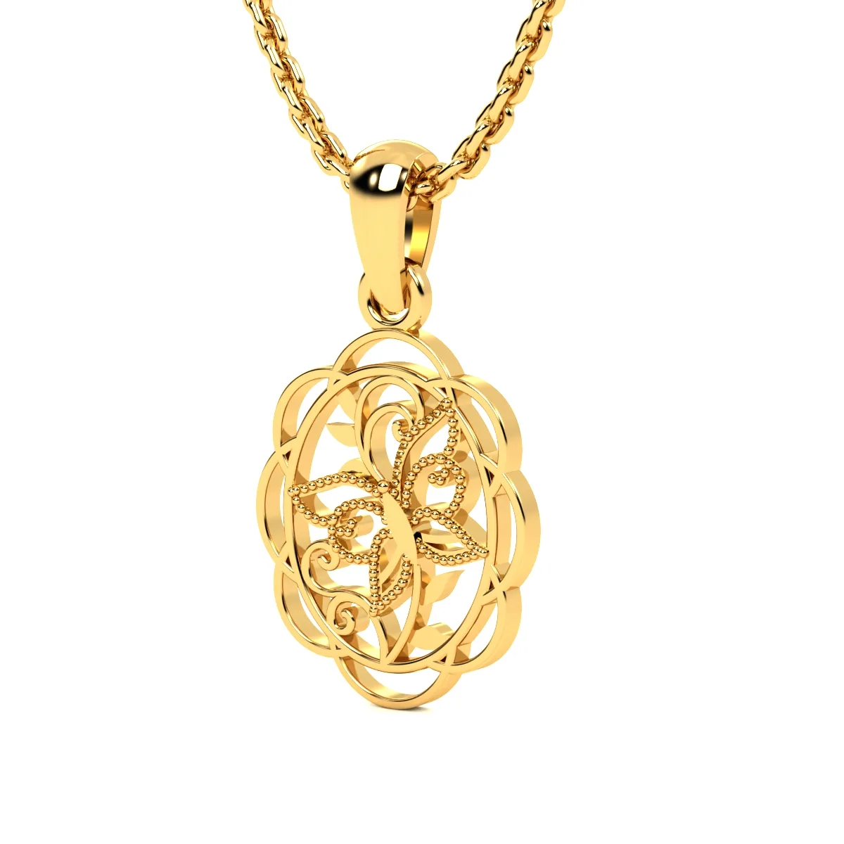 Gold Pendant // Fine jewelry // Gift for women/present // Model DP48 · 6