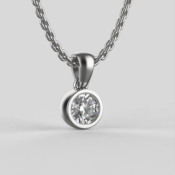 Diamond pendants // Gold pendant // CVD diamonds // Diamond 0.5k // Gift for her // DP34 · 1