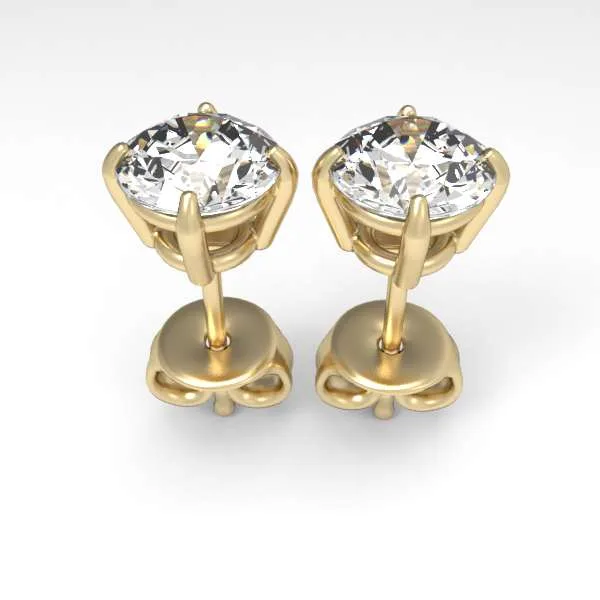 Diamond Earrings // Gold earrings // Natural diamonds // Lab diamonds // Gift // EAR7 · 2