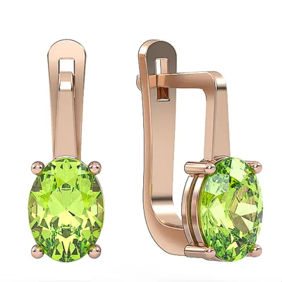 Gold Earring//peridot earrings//gemstone jewelry//for women//present//EAG5