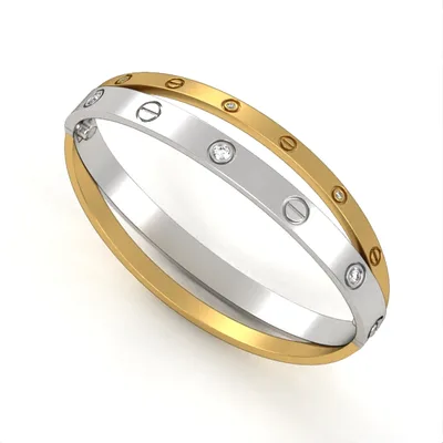 Gold Bracelet with Diamonds Model BR18