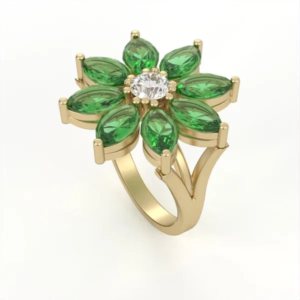 Diamond ring//gold ring//CVD or natural diamond//for women//model DR3 · 2