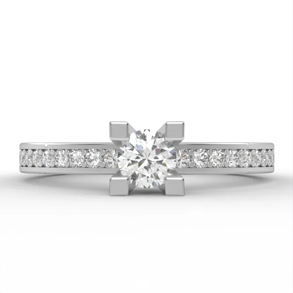 Engagement Ring // Diamond Band // Wedding Ring // White Gold // Rose gold // ER2 · 2