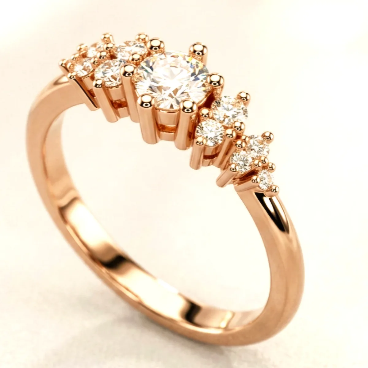 Diamond ring // Gold ring // CVD or natural diamond // For women //Model DR29 · 3