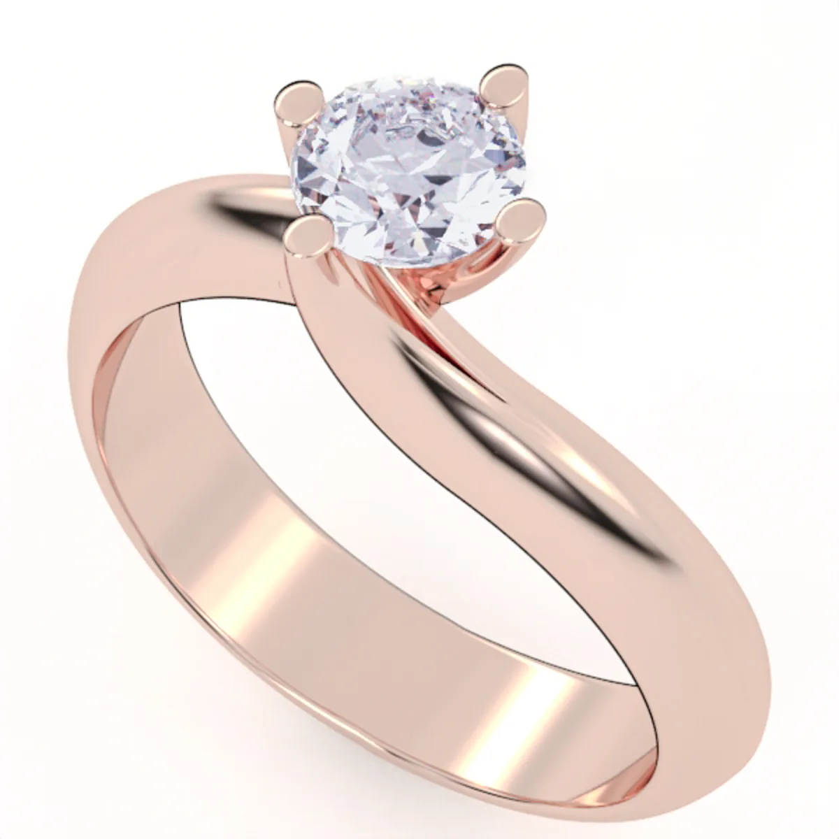 Diamond rings // Gold ring // Gift for women // Engagement Band // Er17 · 2