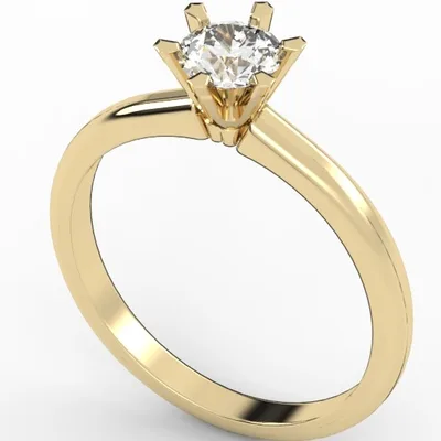 Diamond ring // Gold ring // CVD or natural diamond // For women // Model DR18
