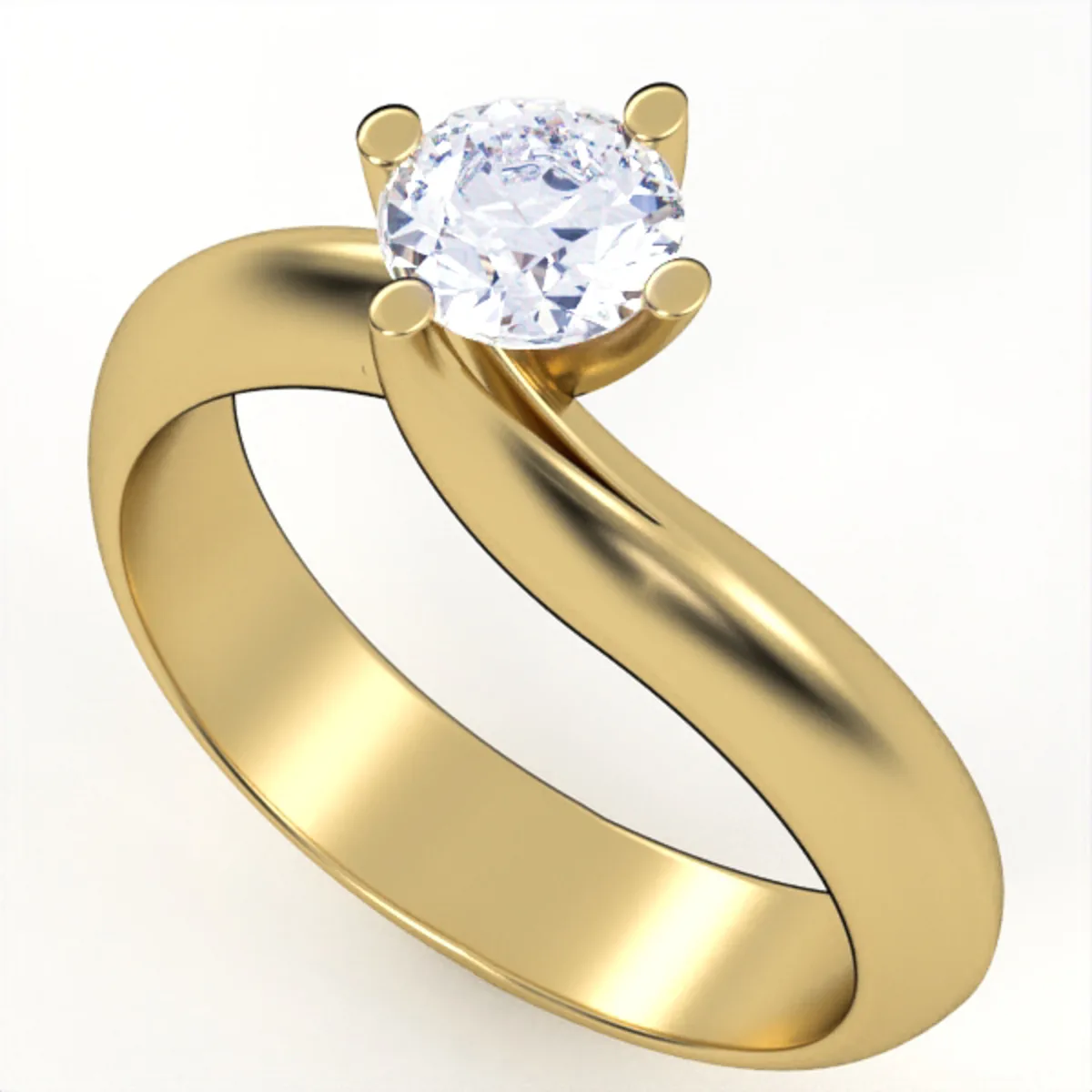 Diamond rings // Gold ring // Gift for women // Engagement Band // Er17 · 3
