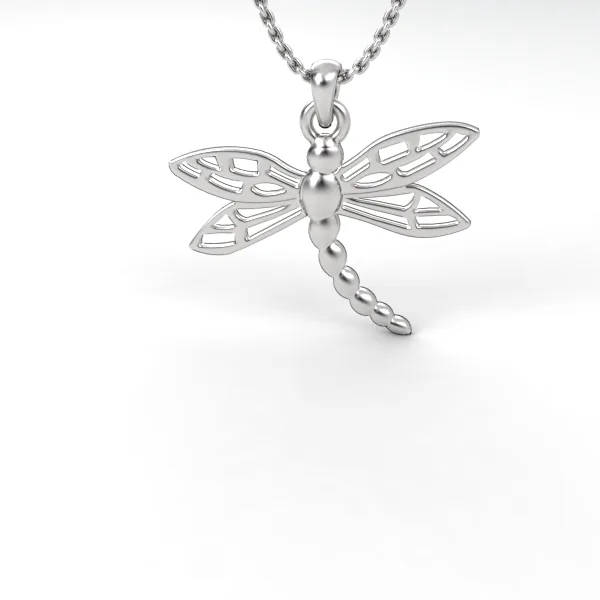 Gold Dragonfly Pendant Model DP51 · 1