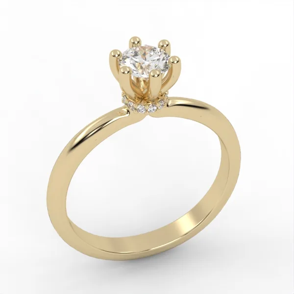 Engagement Ring // Diamond Band // Wedding Ring // White Gold // Rose gold // ER4 · 2