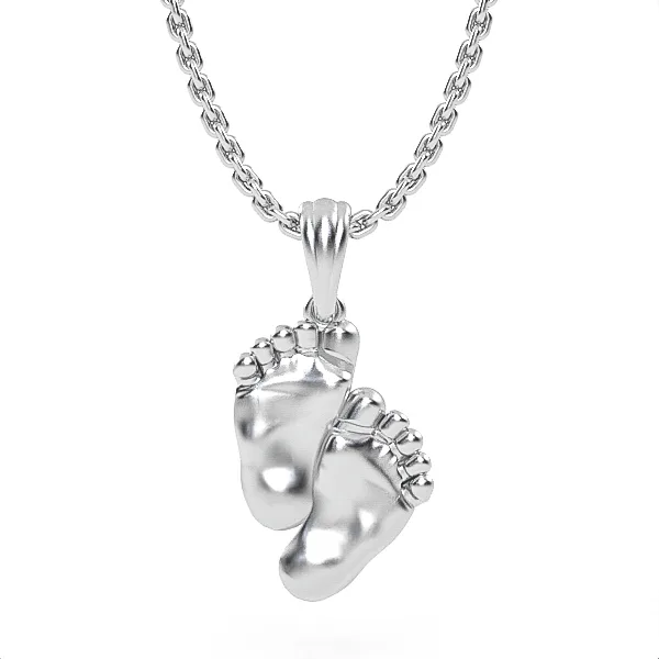 Baby Feet // 925 Sterling Silver pendant // Gift for women // Model SN1 · 1