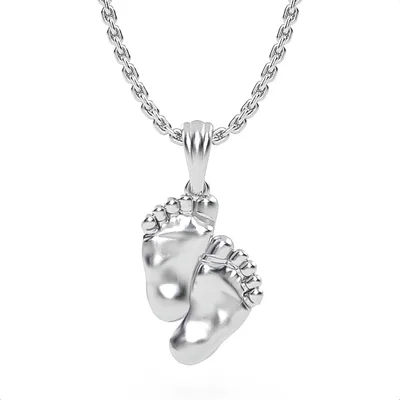 Baby Feet// 925 Sterling Silver pendant/// Gift for women //Model SN1