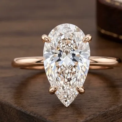 Diamond ring // Gold // Natueal diamond // CVD diamond // Engagement ring // For women//DR30