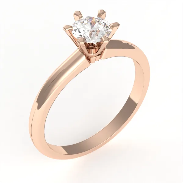 Engagement Ring // Diamond Band // Wedding Ring // White Gold // Rose gold // ER10 · 3