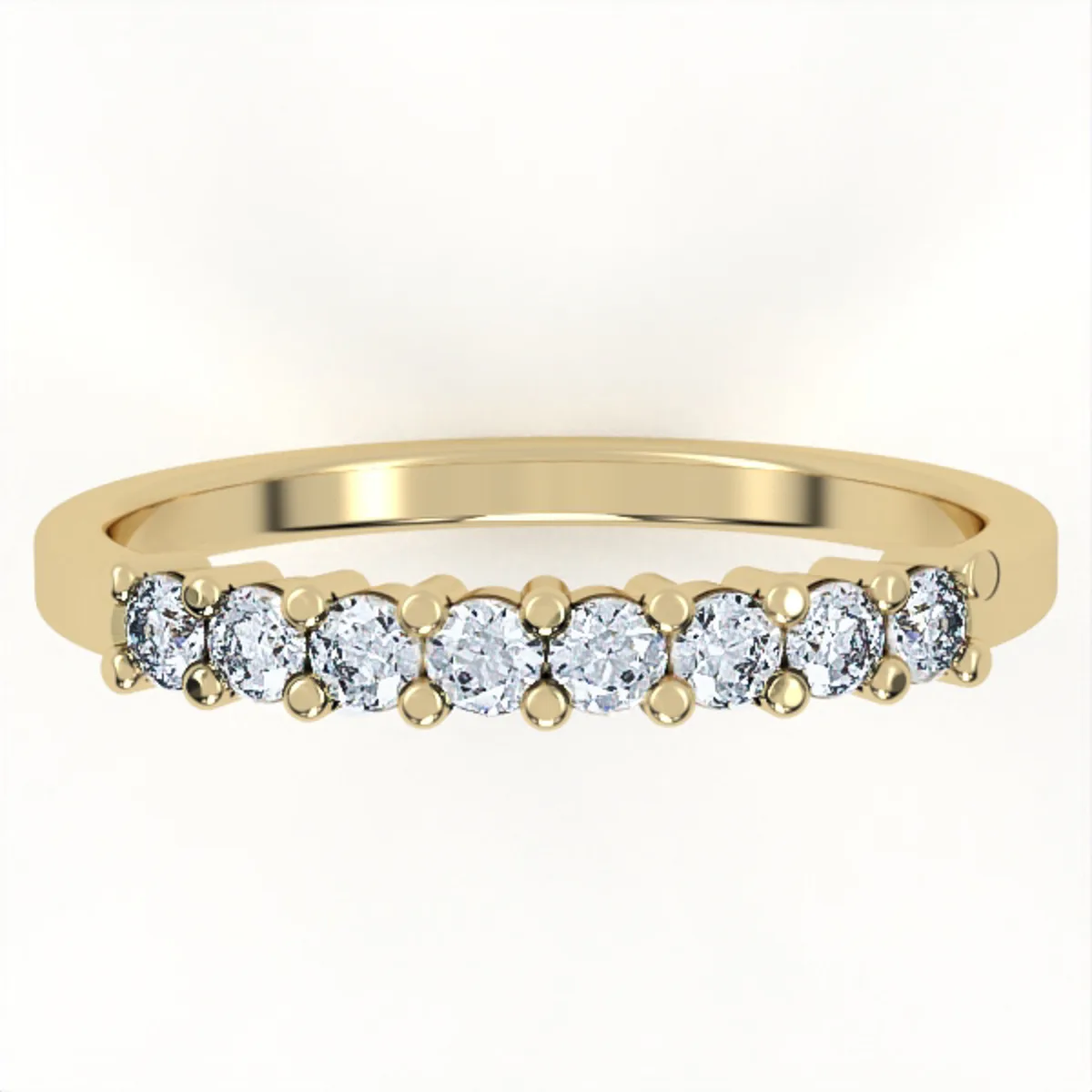 Diamond ring// gold ring//Band with lab or natural diamond// for women//DR13 · 5