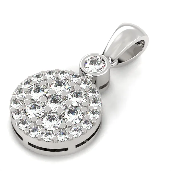 Round Diamond Pendant Model DP8 · 5