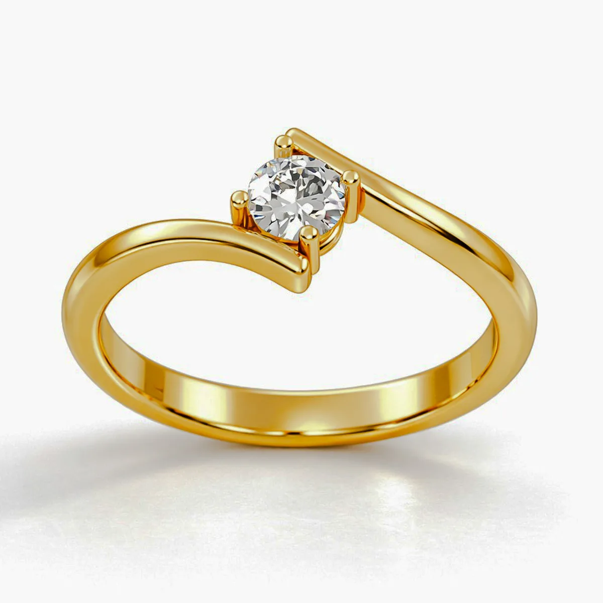 Engagement Ring // Diamond Band // Wedding Ring // White Gold // Rose gold // ER1 · 5