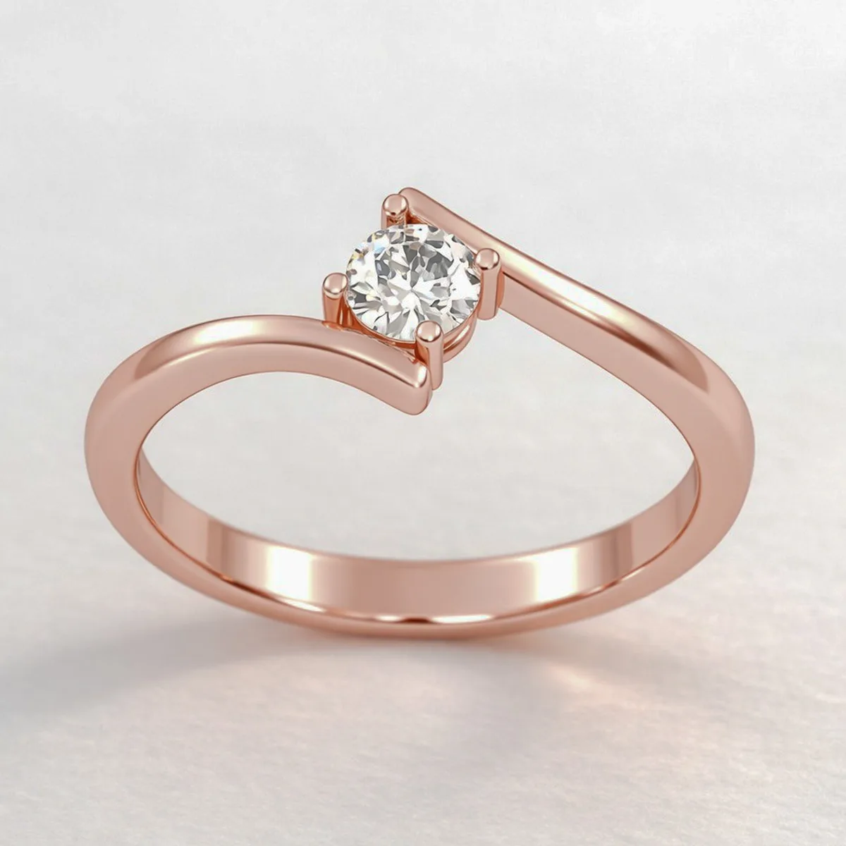 Engagement Ring // Diamond Band // Wedding Ring // White Gold // Rose gold // ER1 · 6