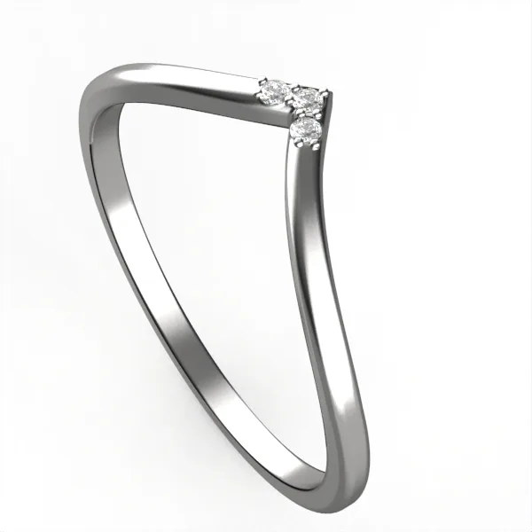 Gold ring//diamond ring//Elegant Sparkling Jewelry//Perfect Birthday or Special Occasion Gift// model DR6 · 1