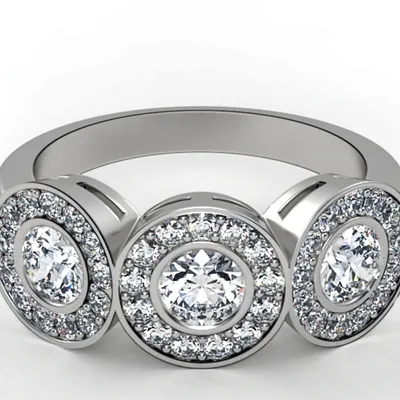 Diamonds ring// Gold ring// natural giamond// CVD diamond// engagrment band//DR15