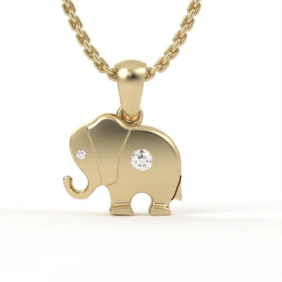 Gold penda//diamond pendant//natural or CVD diamond//gift for her/DP36