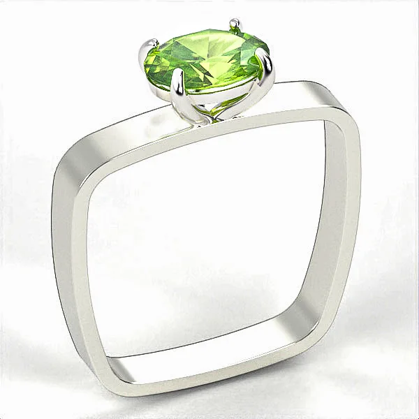 Silver Ring // Peridot // Jewelry Gift // For Women // Model SR9 · 1