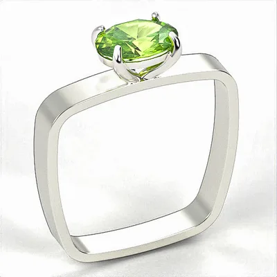 Silver Ring // Peridot // Jewelry Gift // For Women // Model SR9