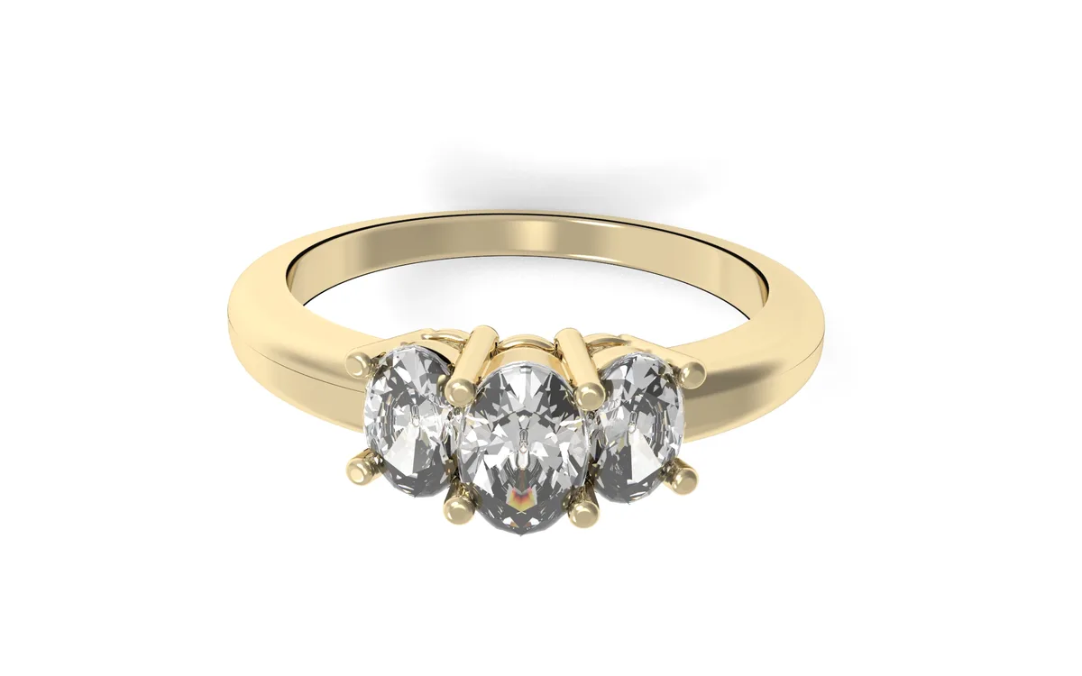 Diamonds ring// Gold ring// natural giamond// CVD diamond// engagrment band//DR24 · 4