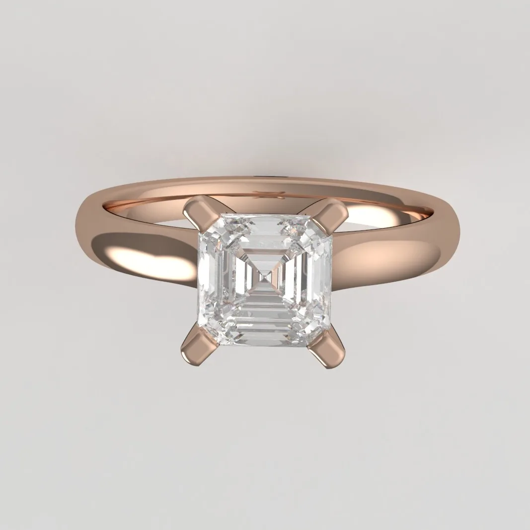 Diamond ring // Engagement ring // Gift for women // CVD diamond // For women // ER14 · 5