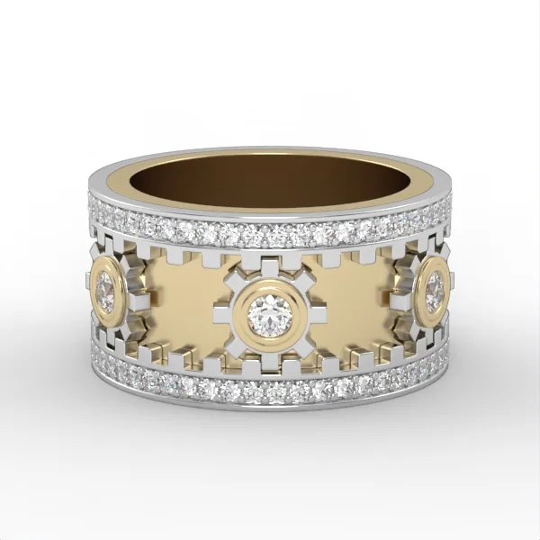 Diamond Ring//gold ring// for Men//white gold//roz gold//Model DR7 · 1