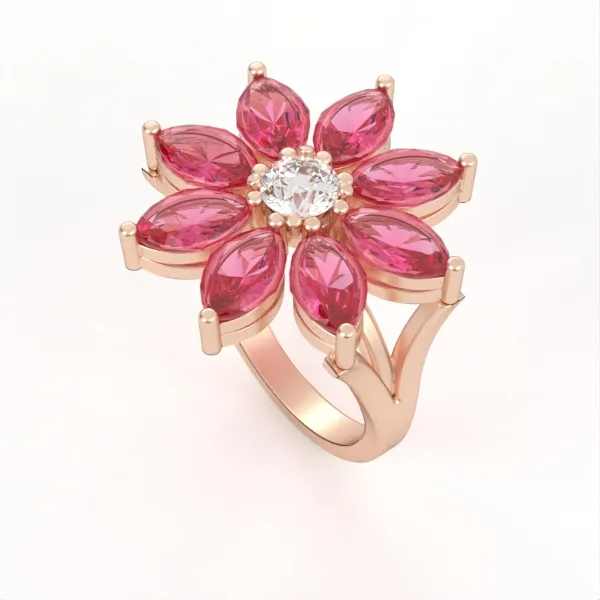 Diamond ring//gold ring//CVD or natural diamond//for women//model DR3 · 4