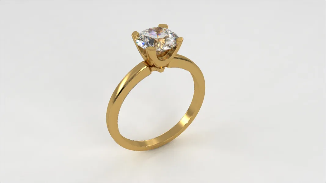 Diamond ring // Gold // Natueal diamond // CVD diamond // Engagement ring // For women, ER25 · 6