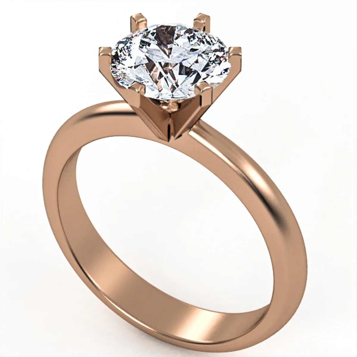 Engagement Ring // Rose Gold // Diamond Band // Wedding Ring // White Gold // ER21 · 5