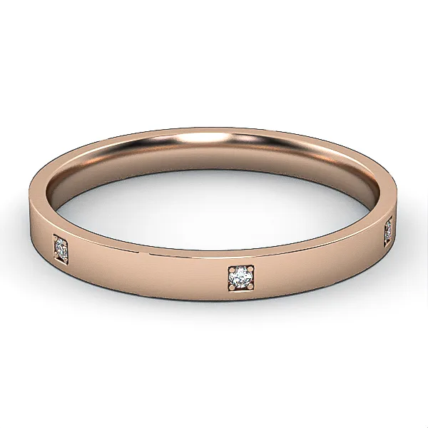 Diamond Wedding Ring///Gold wedding ring//CVD diamond//Gift for woman/Comfort Fit///WR39 · 2