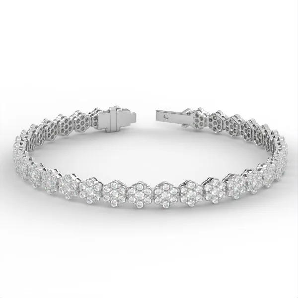 Tennis bracelet // Gold bracelet // Diamonds // Gift for women // Jewelry design // BR7 · 1