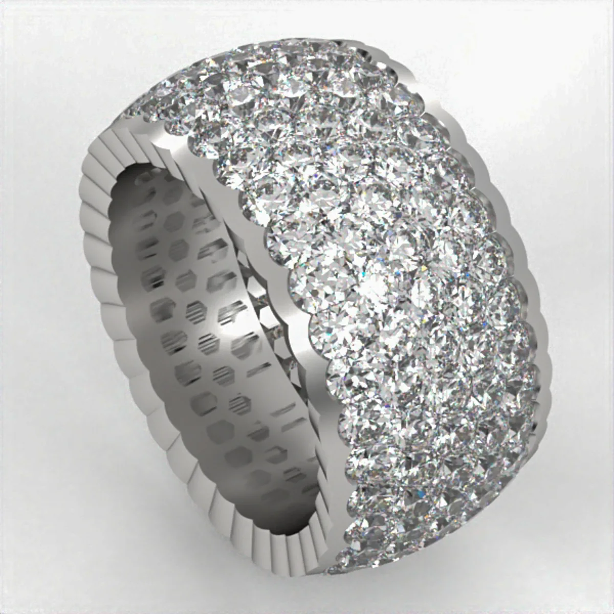 Diamond ring// gold ring//Band with lab or natural diamond// for women//DR9 · 1