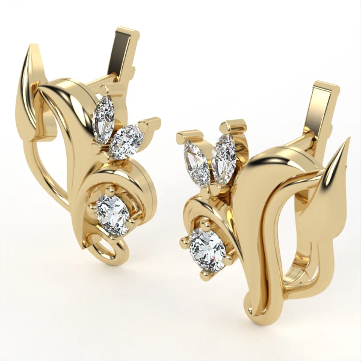 Diamond Earrings Model EAR13 · 5