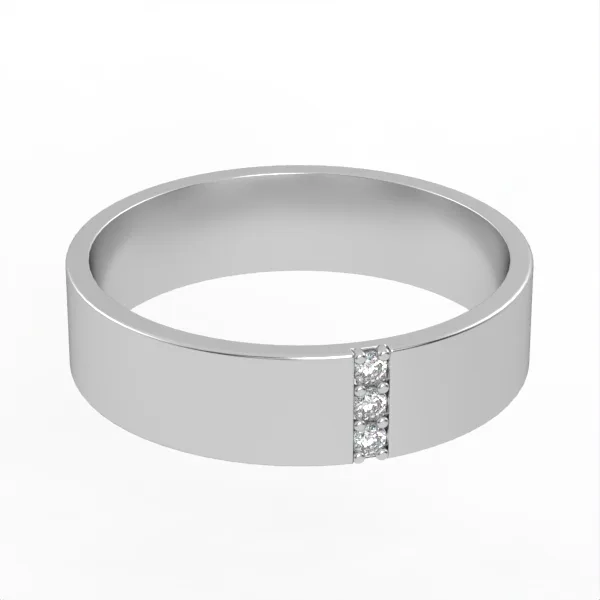 Diamond Wedding Ring///Gold wedding ring//CVD diamond//Gift for woman/Comfort Fit///WR8 · 2