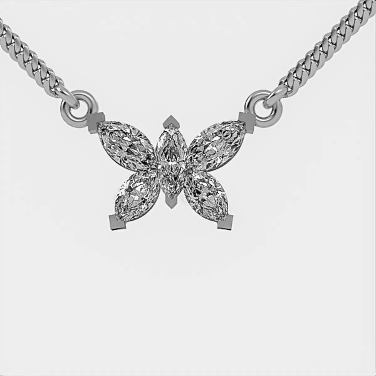 Diamond Pendant // Gold pendant // CVD diamonds // Gift // For women // Model DP39 · 2