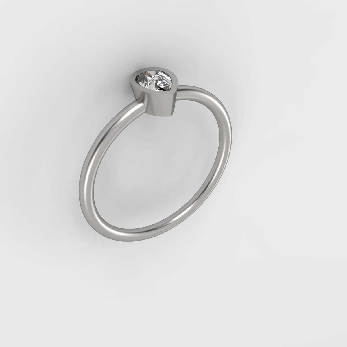 Diamond ring// Engagement ring//drop diamond//natural or CVD diamonds//Model DR25 · 6