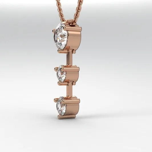 Diamond Pendant // Gold pendant // Natural // Lab diamond // Gift for women // DP21 · 4