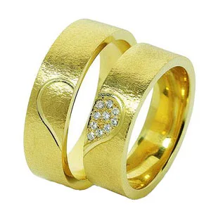 Jewelry STL file // Rings STL model // Wedding bands // Set wedding rings // WR46 · 7