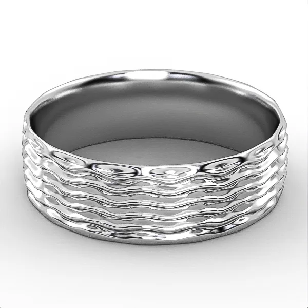 Gold Ring // Wedding Ring // White gold // Roz gold // For men // For women // Model WR42 · 2