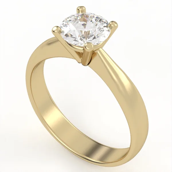 Diamond ring // Gold ring // CVD diamond // Gift for women // Engagement band // Er18 · 2